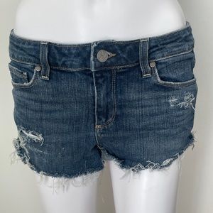 Paige Jean Shorts, Medium Wash Denim, Size 6